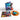 Transparent Orange with Black & Blue Inkplosion Vinyl